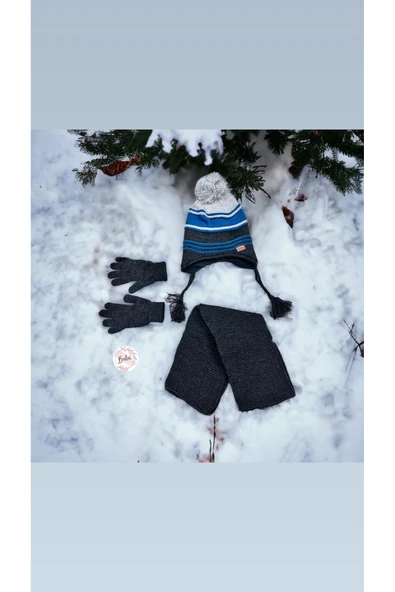 BATU GİYİM Çocuk atkı bere el