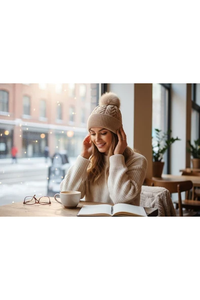 BATU GİYİM YETİŞKİN PONPONLU BERE - 2