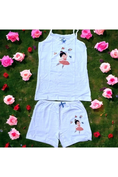 BATU GİYİM KIZ ÇOCUK İÇ ÇAMAŞIRI SETİ BOXER İP ASKILI 3LÜ - 5