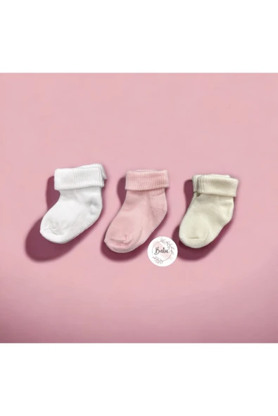 BATU GİYİM Yenidoğan BEBEK ÇORAP SETİ - 3