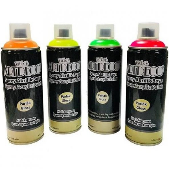 Artdeco Parlak Gloss Neon Akrilik Sprey Boya 400 ml/190gr  Neon Pembe