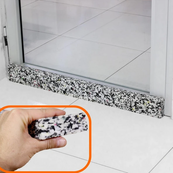 4 Adet Kapı Altı Rüzgar Önleyici Kapı Altı İzolasyon Süngeri Kapı Altı Eşik Süngeri Rüzgar Önleyici - 2