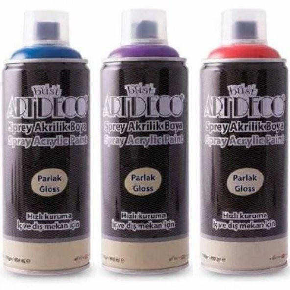 Artdeco Parlak Gloss  Akrilik Sprey Boya 400 ml/190gr  Fuşya