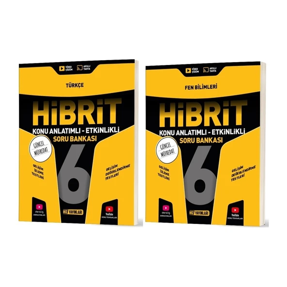 2026 6. Sınıf Türkçe + Fen Bilimleri Hibrit - Konu Seti 2 Kitap ürün görseli 1