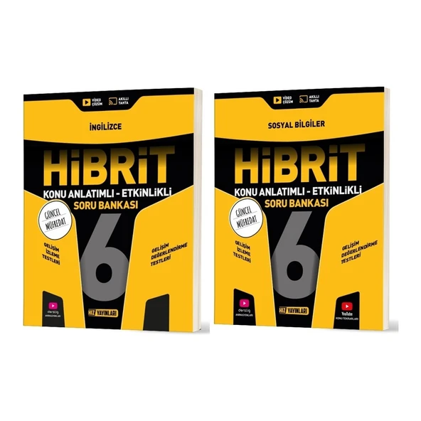 2026 6. Sınıf Ingilizce + Sosyal Bilgiler Hibrit - Konu Seti 2 Kitap