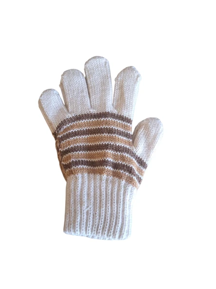 Kız Çocuk Eldiven Krem  4-8 Yaş - 2