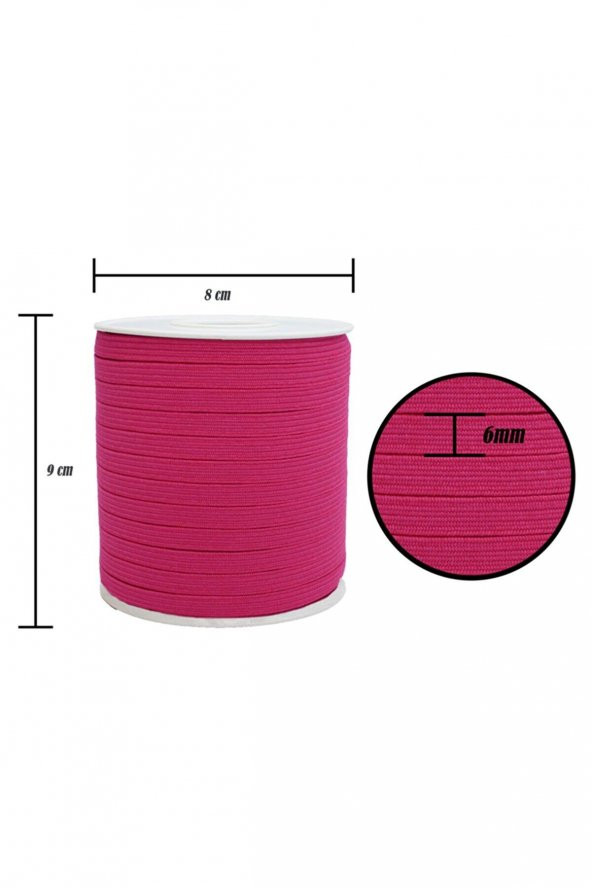 6mm Yassı Lateks Lastik/50 Metre Bel, Paça ve Don Lastiği - 8