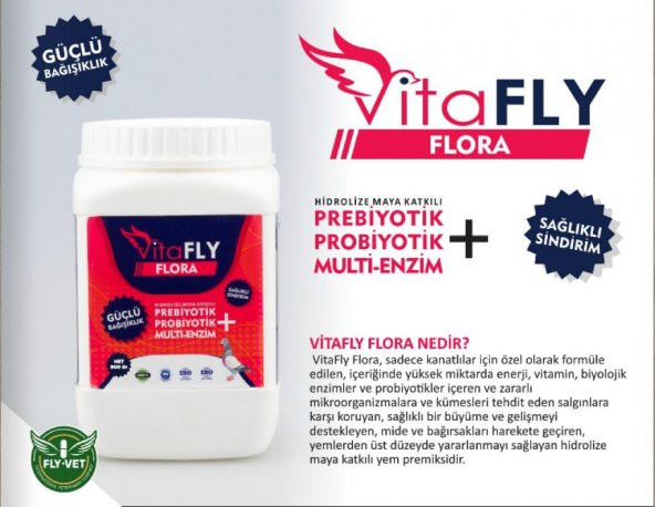 VitaFLY FLORA PRE+PRO+ENZİM 900gr ürün görseli 1