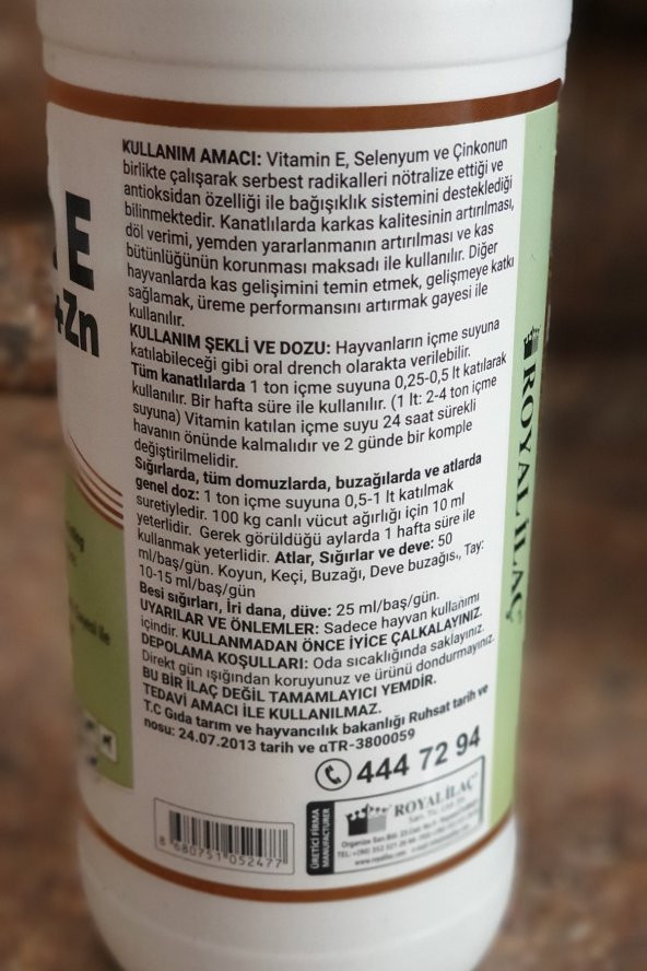 ROYAL VİTAMIN E SELENİUM +ZN RAVİTA - Resim 2