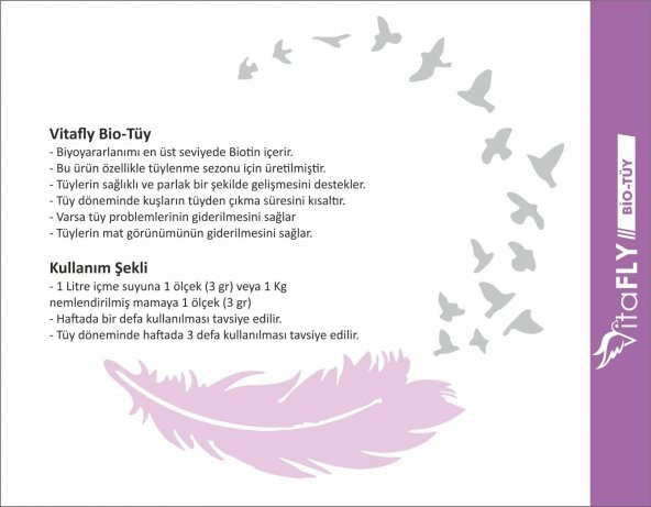 Fly Vet Vitafly Bio-Tüy 150GR Biotin Içerikli Tüy Gelişimi - 2
