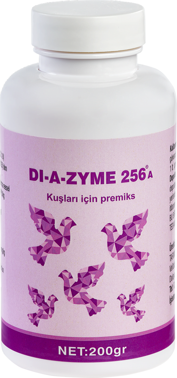 DİAZYME 256 200GR BENZERSİZ FORMÜLÜYLE TÜM KUŞLARIN İHTİYACI - 1