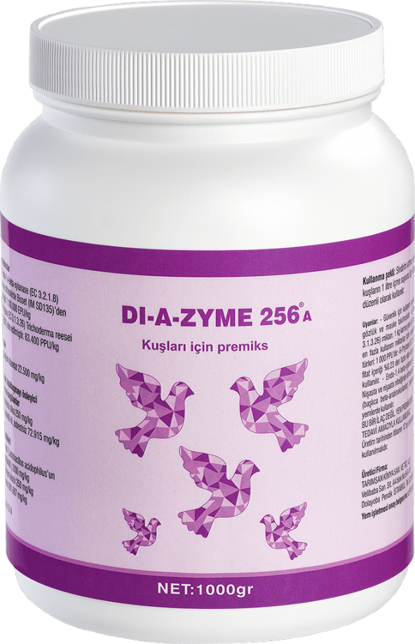 DİAZYME 256 1KG BENZERSİZ FORMÜLÜYLE TÜM KUŞLARIN İHTİYACI - 1