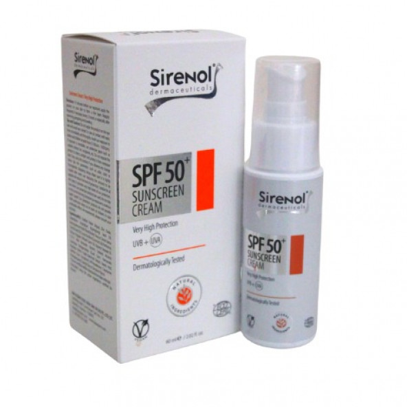 Sirenol Natural Cadı Fındığı SPF50 Güneş Kremi (Mineral Filtre)