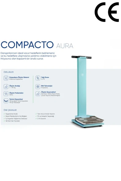 Tartı Compacto Aura Vücut Analiz Cihazi LİLA - Resim 2