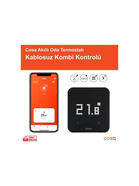 Cosa P4TR-21 Kombi Kontrolü Akıllı Kablosuz Oda Termostatı ürün görseli