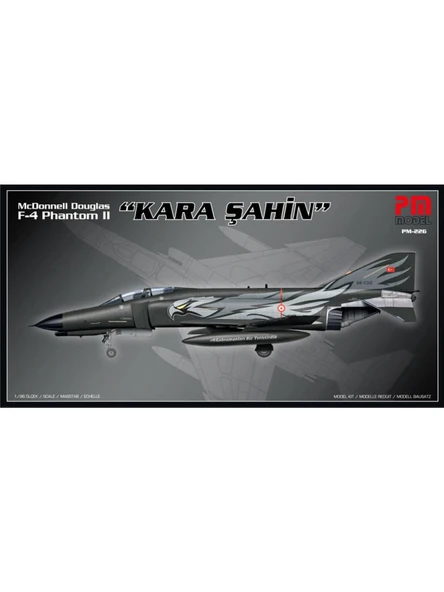Pm Model F-4 Phantom 2 Kara Şahin PM Model Demonte Plastik Uçak Maket Kiti ürün görseli