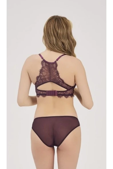 Moonlight 326 Destekli Taşlı Dantelli Sütyen Külot Takım - Resim 2