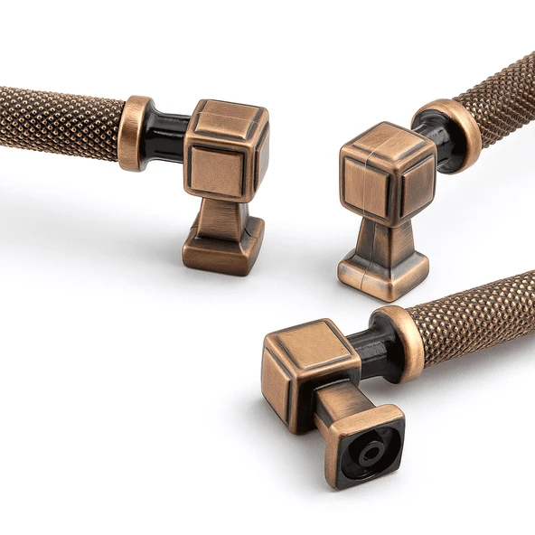 Talas Tırtıklı 128 mm Soft Antik Metal Kulp Mobilya Çekmece Dolap Kapak Kulpu Dayanıklı Kulbu Kulpları - Resim 7