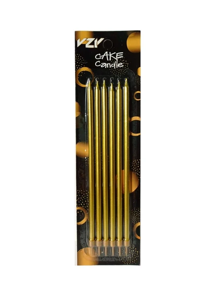 Gold Uzun Pasta Mumu 20 cm ürün görseli