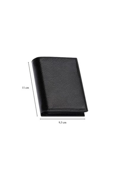 HAKİKİ DERİ DİK CÜZDAN Fermuarlı Bozuk Para Gözlü İsim Baskılı - Resim 7