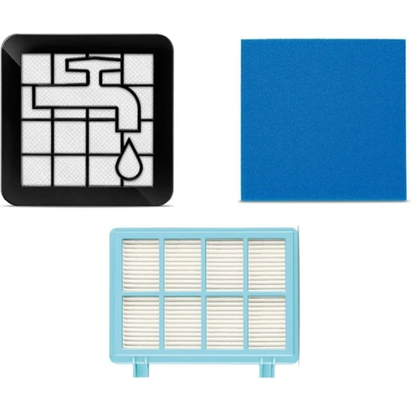 srfn ticaret Philips Powerpro Compact/Powerpro City FC9515 Uyumlu Hepa Filtre Seti - Resim 3