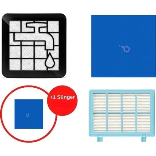 srfn ticaret Philips Powerpro Compact/Powerpro City FC9515 Uyumlu Hepa Filtre Seti ürün görseli 1