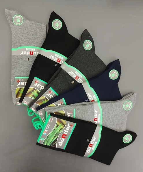 DÜNDAR PLUS 4780 ERKEK BAMBU 4 MEVSİM ÇORAP 6 ADET - Resim 4