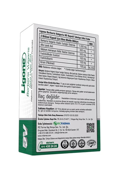 Ligone Berberis Vulgaris 60 Kapsül 2 Adet - Resim 2