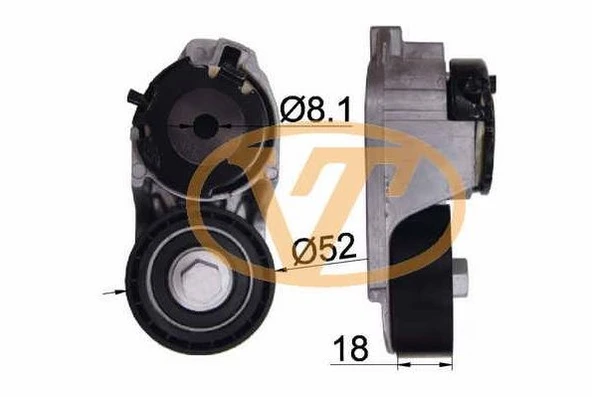 Ford Alternator Gergi Rulmanı Komple Transıt V184 2.0tdci 01>06 O.ceker Mondeo III 2.0tdci 00>07 - Alt 04368 ürün görseli