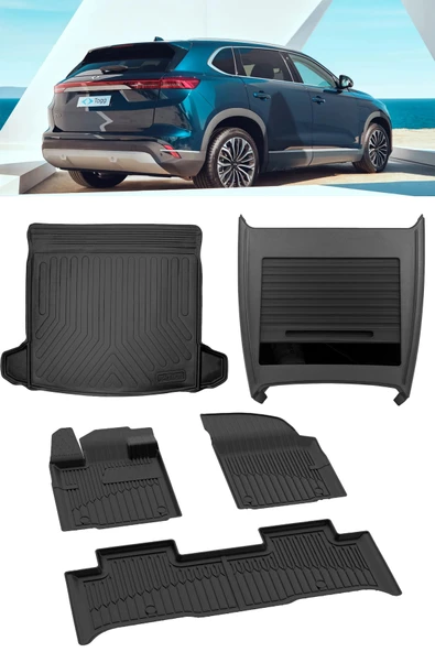 Sahler Togg 10X 4.5D Paspas Rizline Bagaj Havuzu ve Organizer ürün görseli