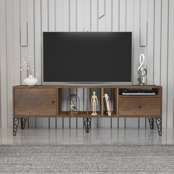 Hunerika Boldie 2 kapaklı tv ünitesi-Barok-Minifiks Bağlantılı - 3