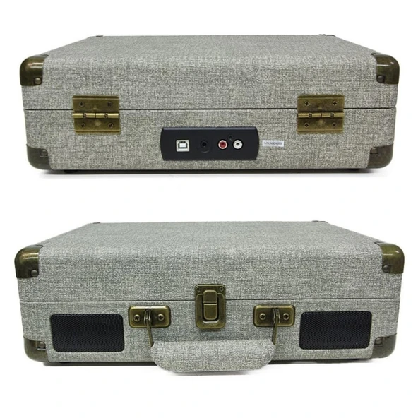 Pikap G/R Ahşap Elektronik Bluetooth Hoparlör Plak Çalar C1304 - Resim 3