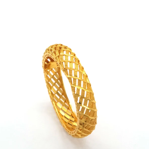 Çelik Kelepçe Bileklik Altın Kaplama Kadın Hint Model BLZ-616 ürün görseli