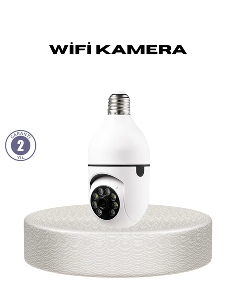 Akıllı Duy Kamera Uzaktan Kontrol ve Geniş Görüş Açılı ürün görseli