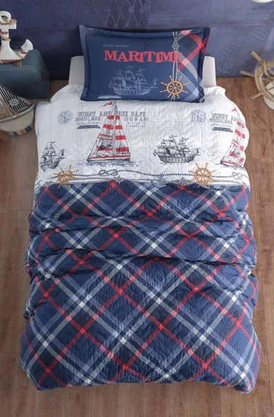 Clasy Tek Kişilik Dört Mevsim Set Maritime Lacivert ürün görseli