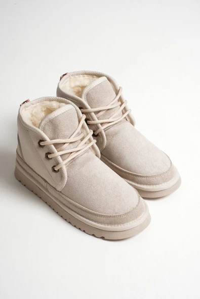 Airad Kadın Kışlık Bej İçi Kürklü Bot - 2