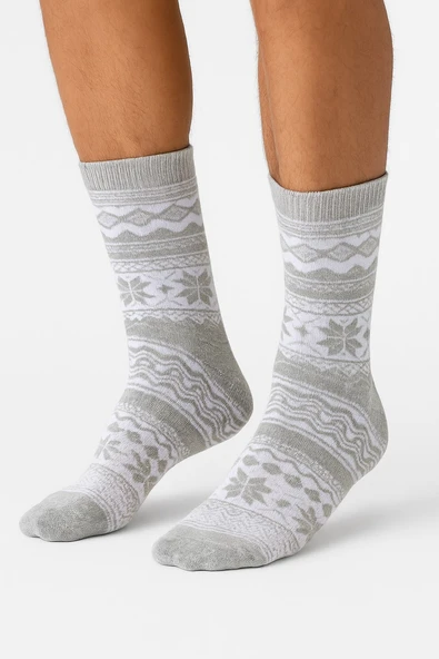 Plus Scorpion Erkek Yılbaşı Soket Çorap – Pamuklu, Desenli, Sıcak Tutan Noel Temalı 40-45 Numara ürün görseli