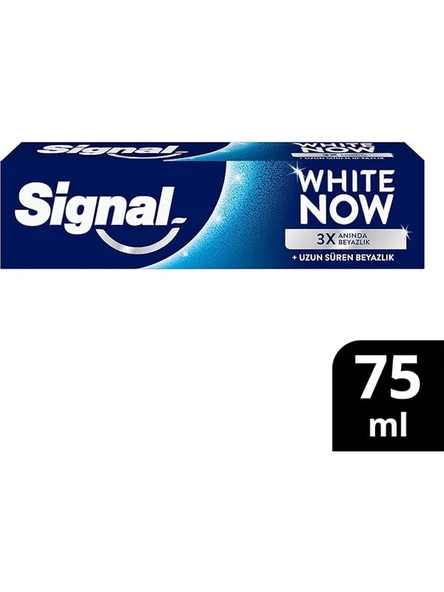 Signal White Now Beyazlatıcı Diş Macunu 75 ml – 3 Kat Anında ve Uzun Süreli Beyazlık, Ferah Nane Aromalı - Resim 2