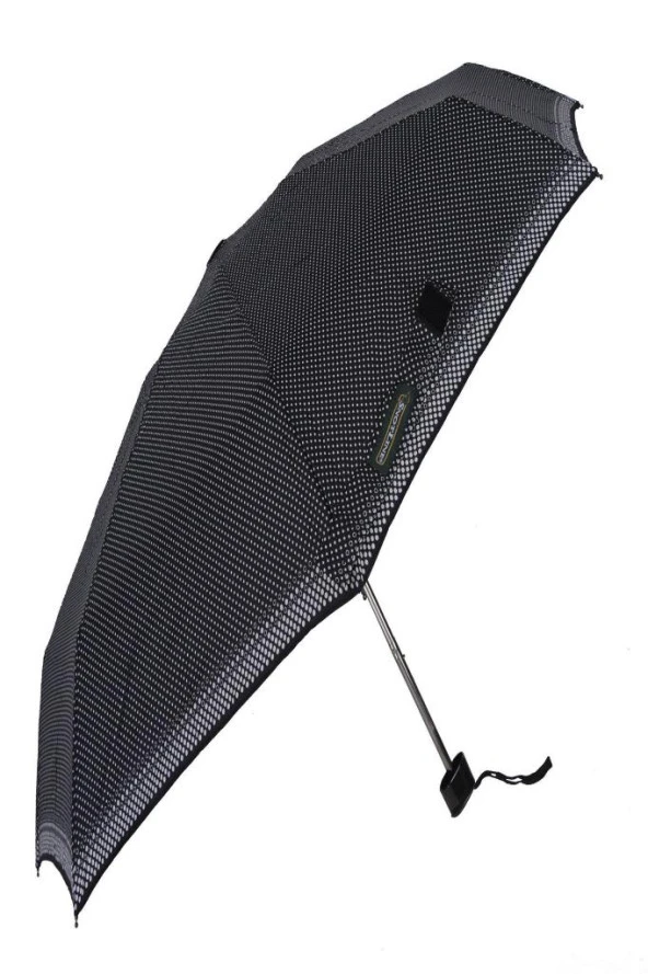 Snotline Kadın Şemsiye Micro Mini Puantiyeli Siyah 03L