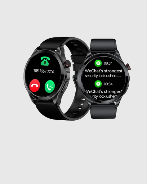 AMOLED Ekranlı Smartwatch – 3 Kordonlu, Kalp Atış & Uyku Takipli Akıllı Saat - Resim 2