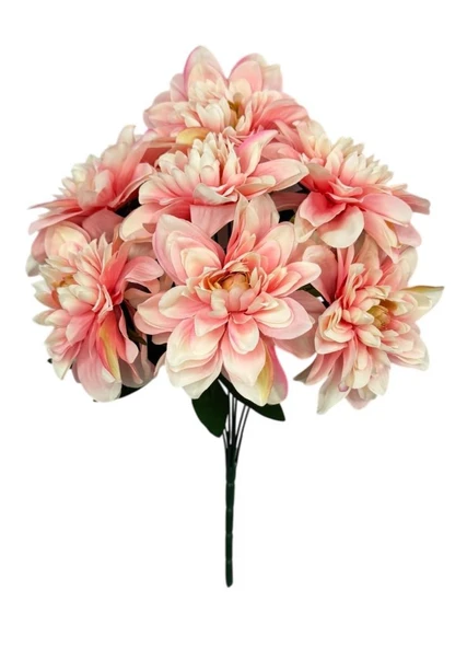 Yapay Çiçek Pembe Açık 7li Yıldız Çiçeği Demeti 40*30cm - Resim 2