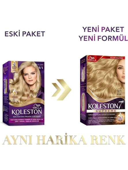 Koleston Supreme Kit 9/1 Özel Açık Kül Sarısı - Resim 2