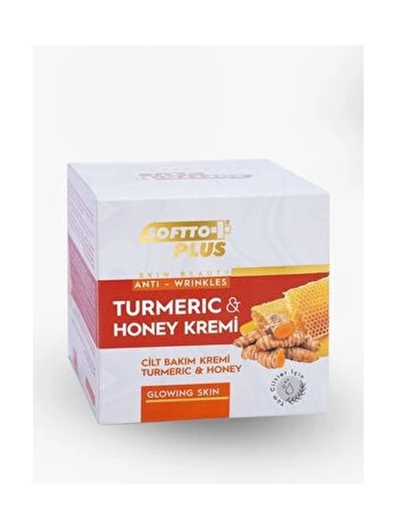 Softto Plus Zerdeçal & Bal Kremi Kırışıklık Karşıtı Etki Tüm Cilt Tipleri İçin 50 ml - Resim 2