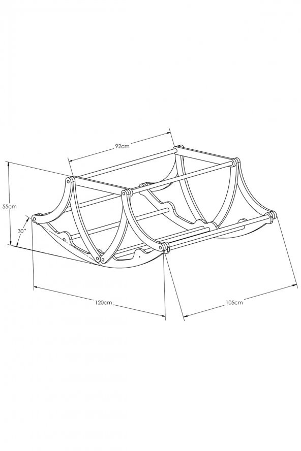 Ferzane Serisi Anne Yanı, Yerde Sallamalı Bebek Beşiği / Yavru Ayıcık Bej Zeminli (Rascal Cub brown) - 6