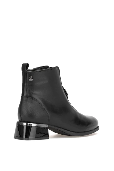 Venüs 2253214K Kadın Hakiki Deri Önü Düğmeli Fermuarlı Günlük Bot - 4