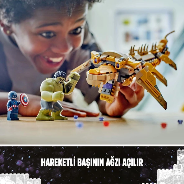 LEGO Marvel Avengers, Leviathan’a Karşı 76290-7 Yaş ve Üzeri Süper Kahraman Sevenler İçin Yaratıcı Oyuncak Yapım Seti (3 - 3
