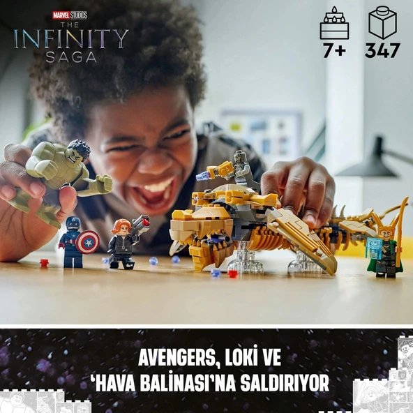 LEGO Marvel Avengers, Leviathan’a Karşı 76290-7 Yaş ve Üzeri Süper Kahraman Sevenler İçin Yaratıcı Oyuncak Yapım Seti (3 - 2