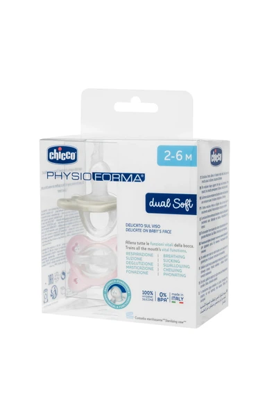 PHYSIO DUAL SOFT KIZ 2-6 AY 2'Lİ EMZİK - Resim 6