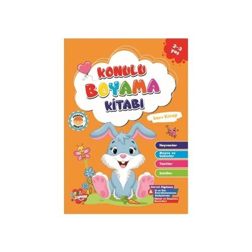 Boyama Zamanı Konulu Boyama Kitabı 2-3 Yaş