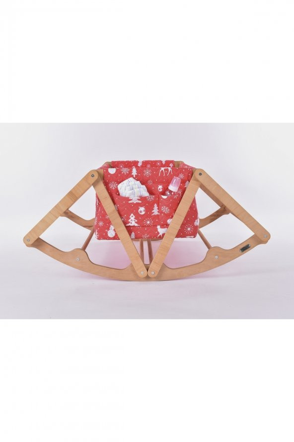 Likya Serisi Anne Yanı, Yerde Sallamalı Bebek Beşiği / Beyaz Kar Tanesi (Christmas Miracle White) - 3